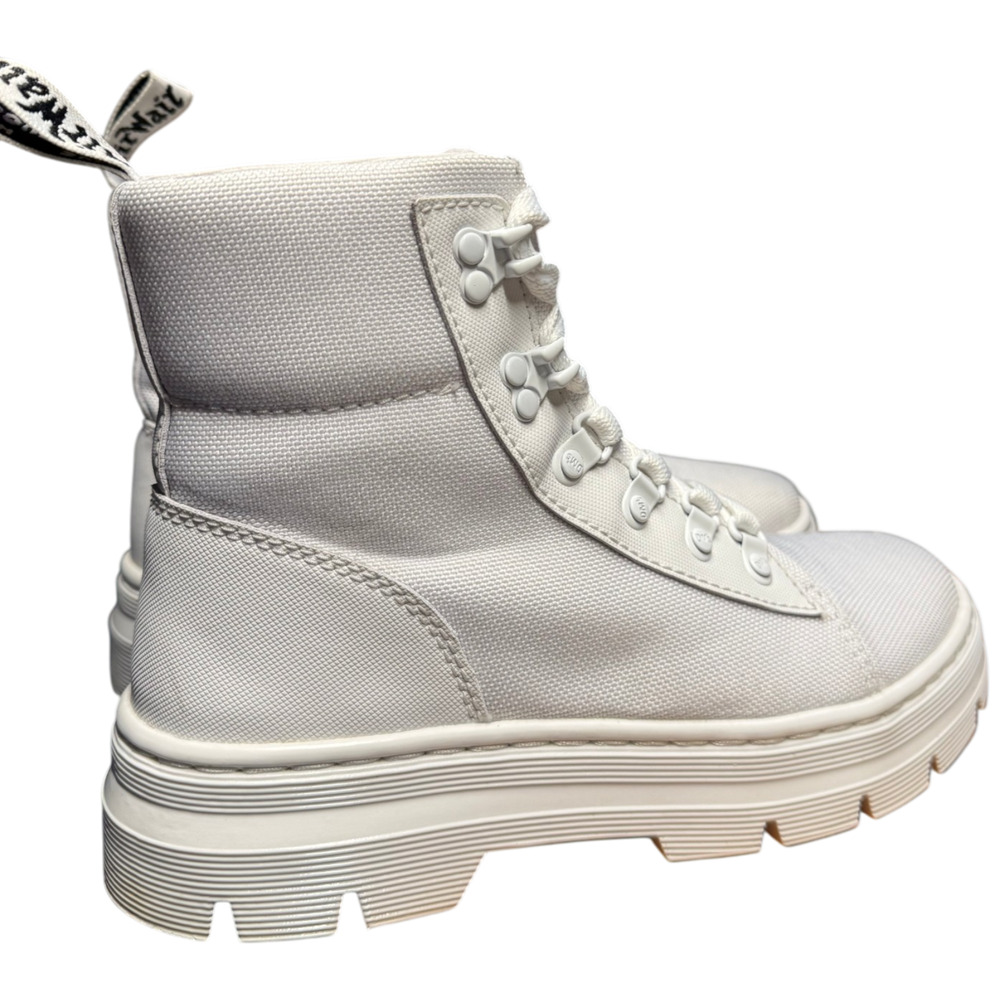 Doc's Dr Martens Combs Women's 7 White Combat Boots Platform - Picture 4 of 11